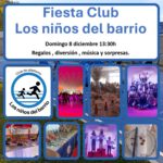 Fiesta del Club 8 Diciembre 13:30h